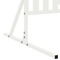 Produktbild för Avskärmningsskärm 100 x 50 x 180 cm Stål Vit