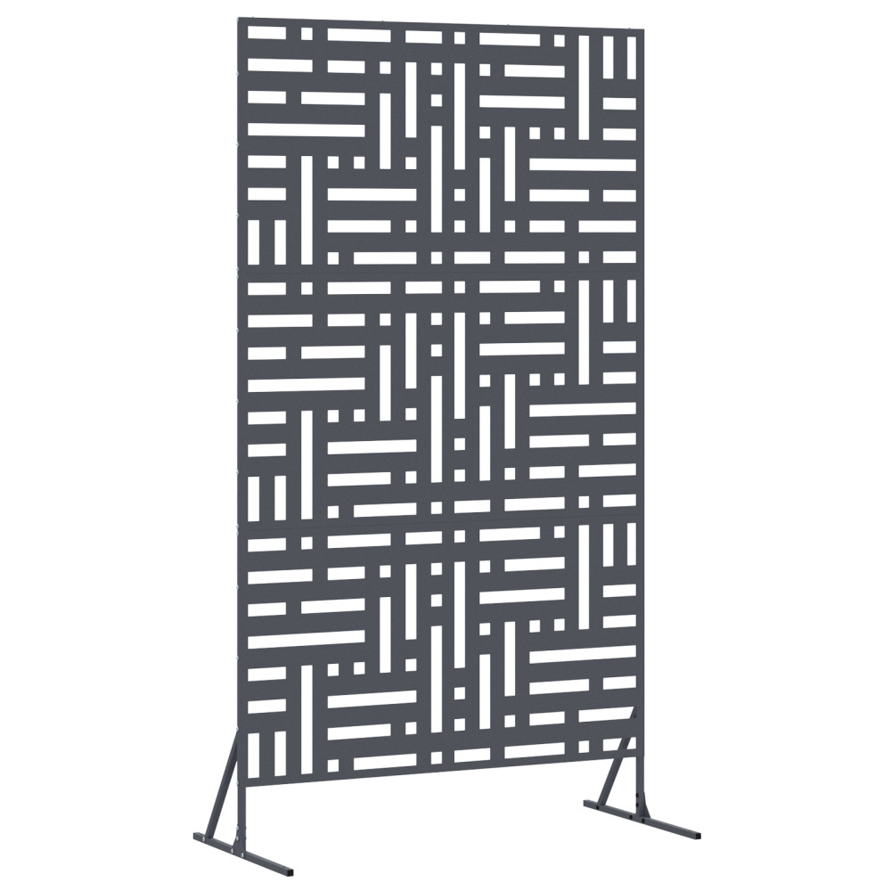 Produktbild för Avskärmningsskärm 100 x 50 x 180 cm Stål Antracit