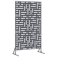 Produktbild för Avskärmningsskärm 100 x 50 x 180 cm Stål Antracit