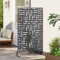 Produktbild för Avskärmningsskärm 100 x 50 x 180 cm Stål Antracit