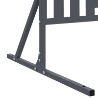 Produktbild för Avskärmningsskärm 100 x 50 x 180 cm Stål Antracit