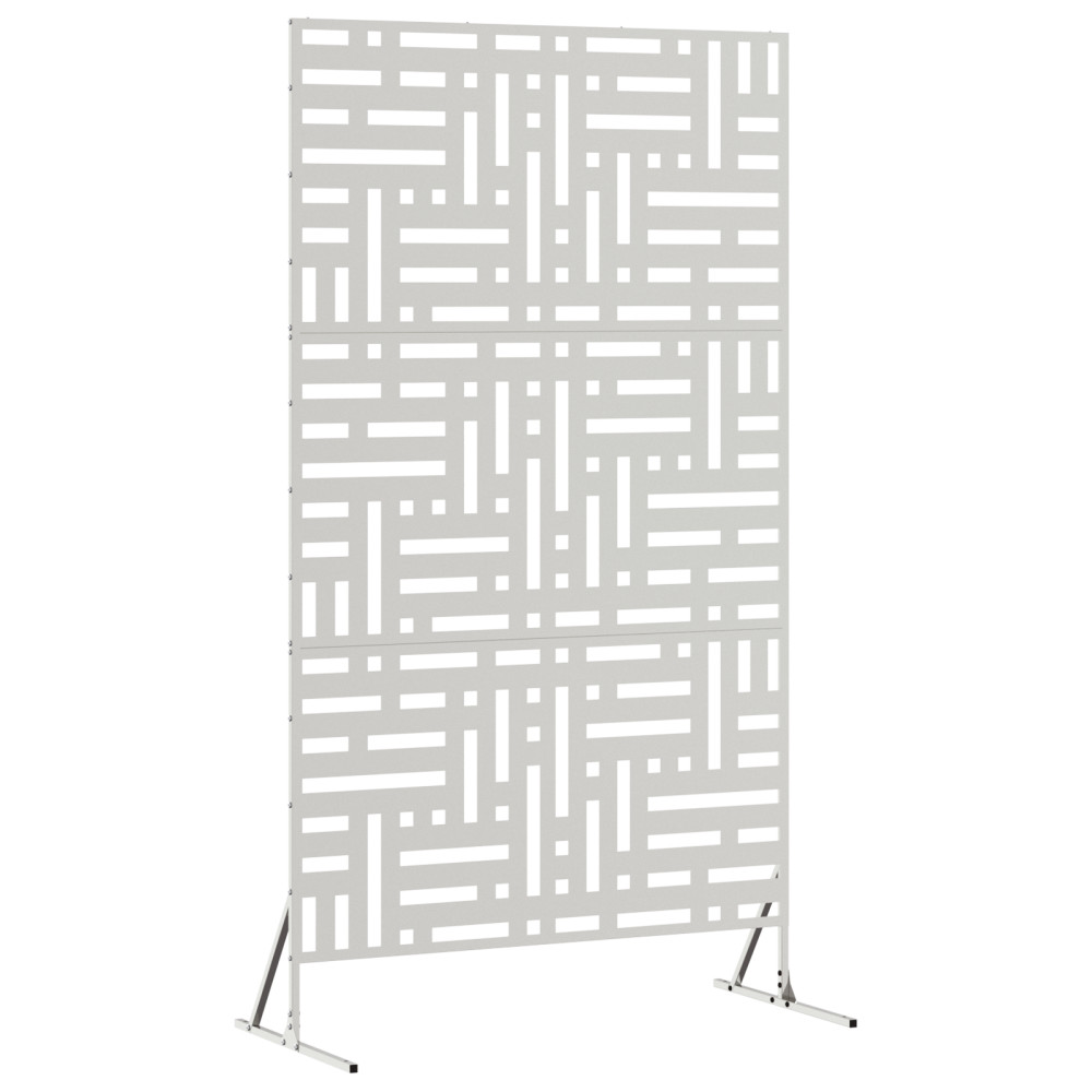 Produktbild för Avskärmningsskärm 100 x 50 x 180 cm Rostfritt stål Silver