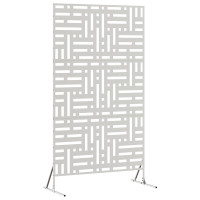 Produktbild för Avskärmningsskärm 100 x 50 x 180 cm Rostfritt stål Silver