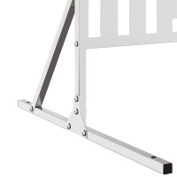 Produktbild för Avskärmningsskärm 100 x 50 x 180 cm Rostfritt stål Silver