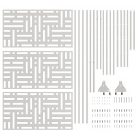 Produktbild för Avskärmningsskärm 100 x 50 x 180 cm Rostfritt stål Silver