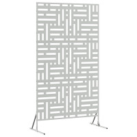 Produktbild för Avskärmningsskärm 100 x 50 x 180 cm Galvaniserat stål Silver