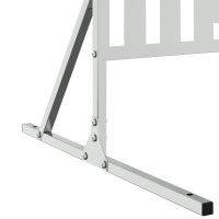 Produktbild för Avskärmningsskärm 100 x 50 x 180 cm Galvaniserat stål Silver