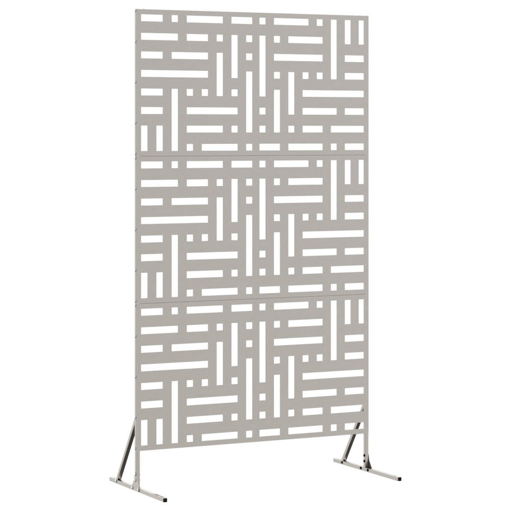 Produktbild för Avskärmningsskärm 100 x 50 x 180 cm Väderbeständig stål Rostig
