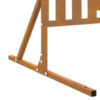 Produktbild för Avskärmningsskärm 100 x 50 x 180 cm Väderbeständig stål Rostig