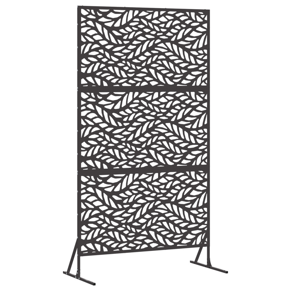 Produktbild för Avskärmningsskärm 100 x 50 x 180 cm Stål Svart