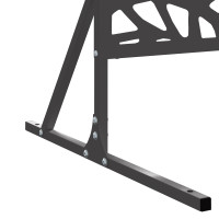 Produktbild för Avskärmningsskärm 100 x 50 x 180 cm Stål Svart