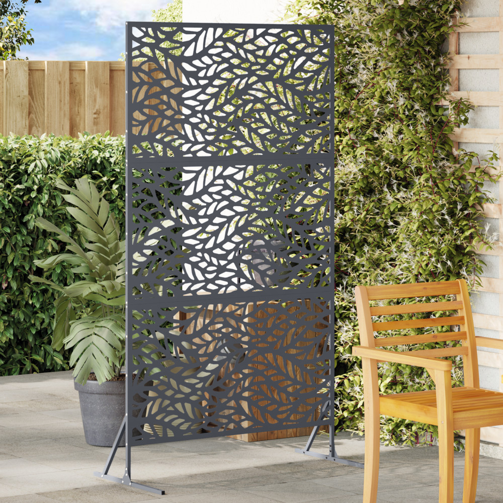 Produktbild för Avskärmningsskärm 100 x 50 x 180 cm Stål Antracit