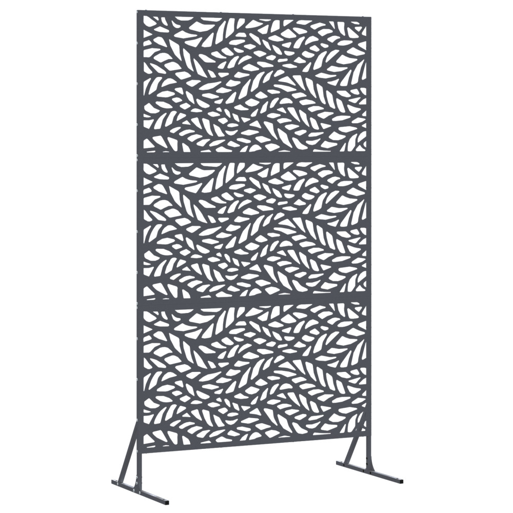 Produktbild för Avskärmningsskärm 100 x 50 x 180 cm Stål Antracit