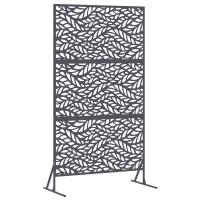 Produktbild för Avskärmningsskärm 100 x 50 x 180 cm Stål Antracit