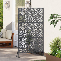 Produktbild för Avskärmningsskärm 100 x 50 x 180 cm Stål Antracit