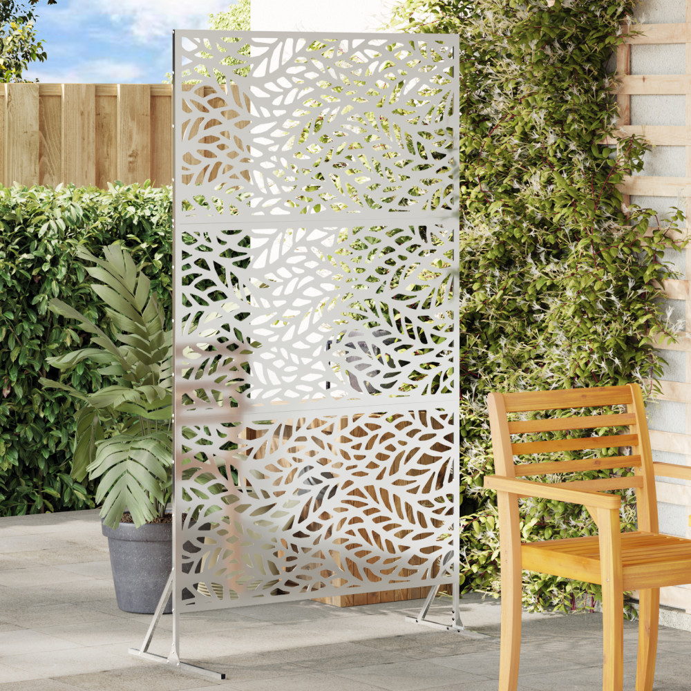 Produktbild för Avskärmningsskärm 100 x 50 x 180 cm Galvaniserat stål Silver