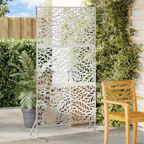 vidaXL Avskärmningsskärm 100 x 50 x 180 cm Galvaniserat stål Silver