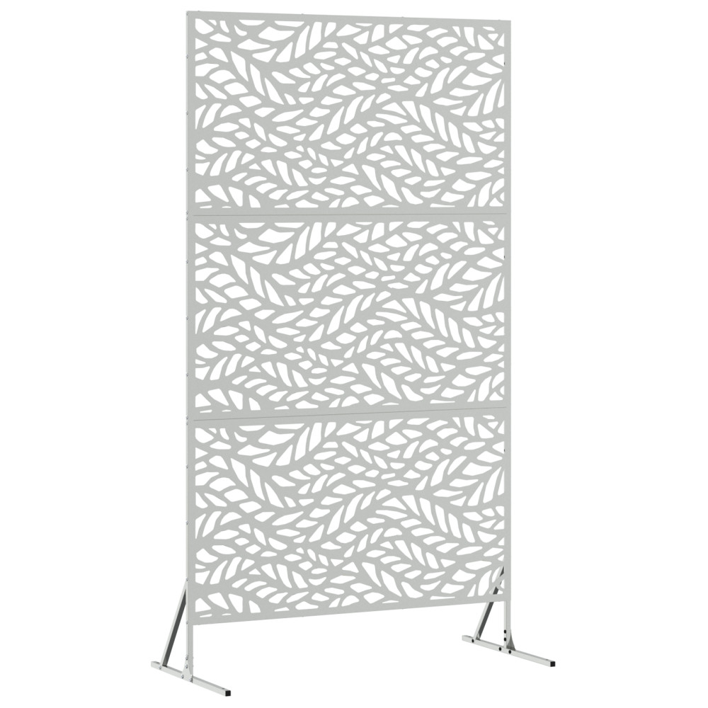 Produktbild för Avskärmningsskärm 100 x 50 x 180 cm Galvaniserat stål Silver
