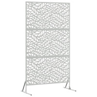 Produktbild för Avskärmningsskärm 100 x 50 x 180 cm Galvaniserat stål Silver