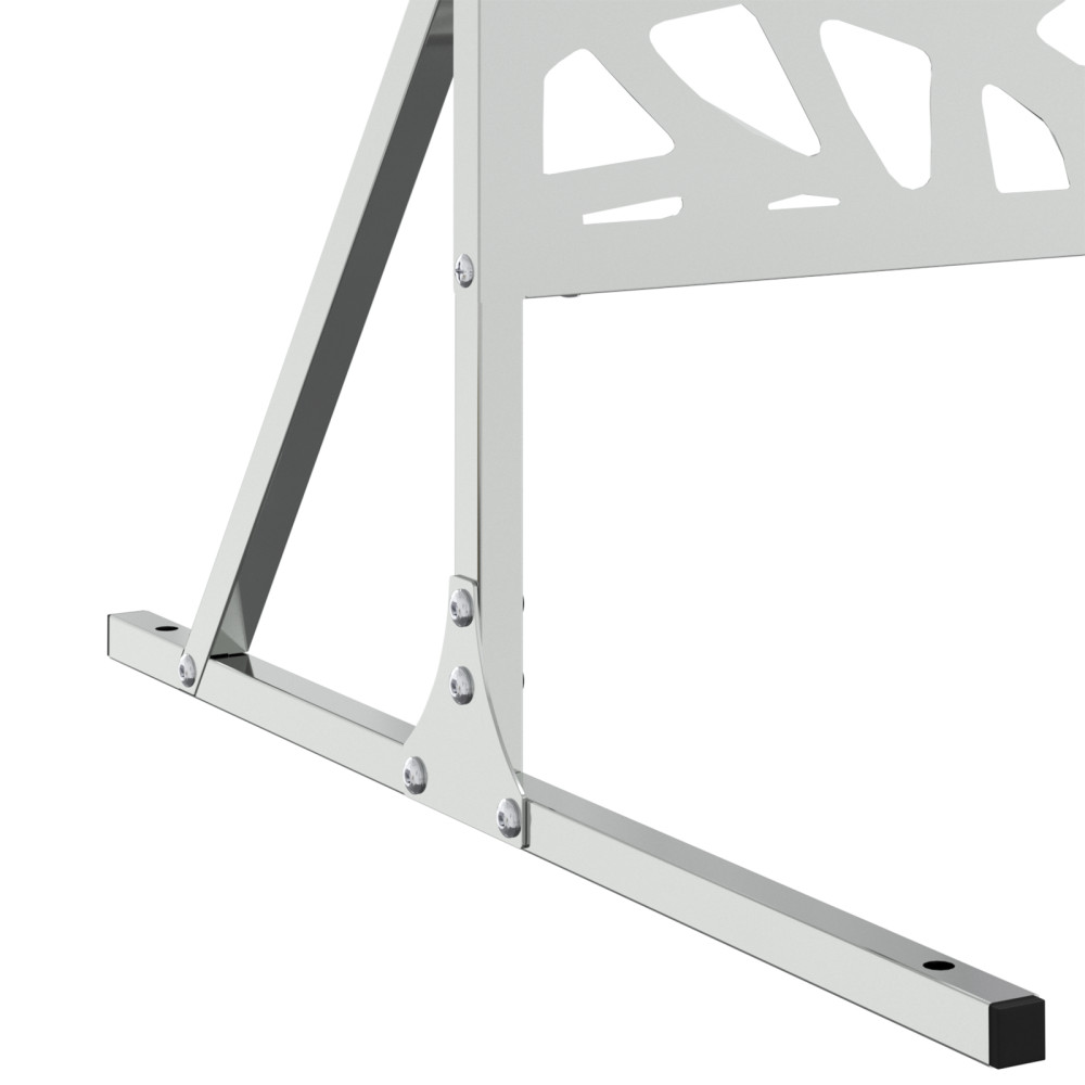Produktbild för Avskärmningsskärm 100 x 50 x 180 cm Galvaniserat stål Silver
