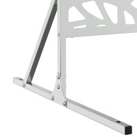 Produktbild för Avskärmningsskärm 100 x 50 x 180 cm Galvaniserat stål Silver