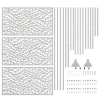 Produktbild för Avskärmningsskärm 100 x 50 x 180 cm Galvaniserat stål Silver