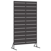Produktbild för Avskärmningsskärm 100 x 50 x 180 cm Stål Svart
