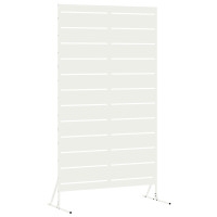 Produktbild för Avskärmningsskärm 100 x 50 x 180 cm Stål Vit