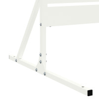 Produktbild för Avskärmningsskärm 100 x 50 x 180 cm Stål Vit