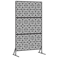 Produktbild för Avskärmningsskärm 100 x 50 x 180 cm Stål Svart