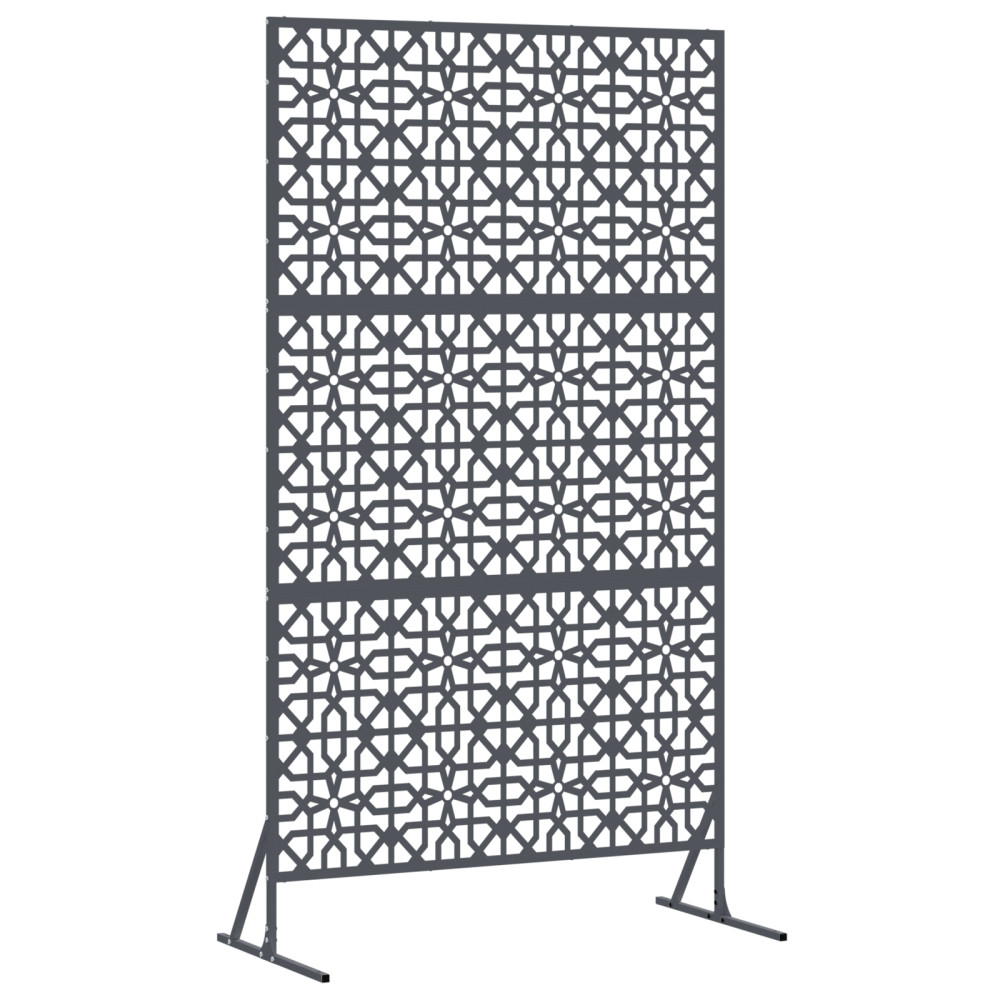 Produktbild för Avskärmningsskärm 100 x 50 x 180 cm Stål Antracit