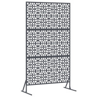 Produktbild för Avskärmningsskärm 100 x 50 x 180 cm Stål Antracit