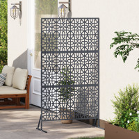 Produktbild för Avskärmningsskärm 100 x 50 x 180 cm Stål Antracit