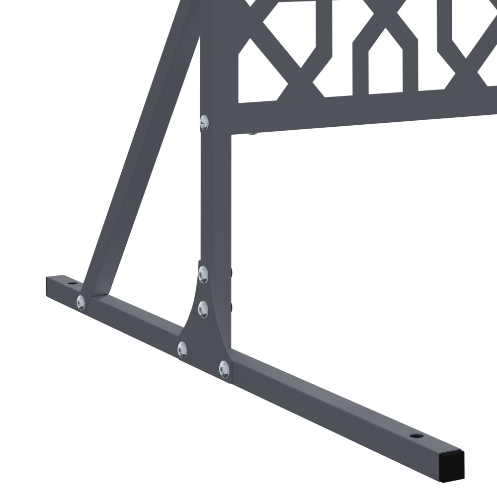 Produktbild för Avskärmningsskärm 100 x 50 x 180 cm Stål Antracit