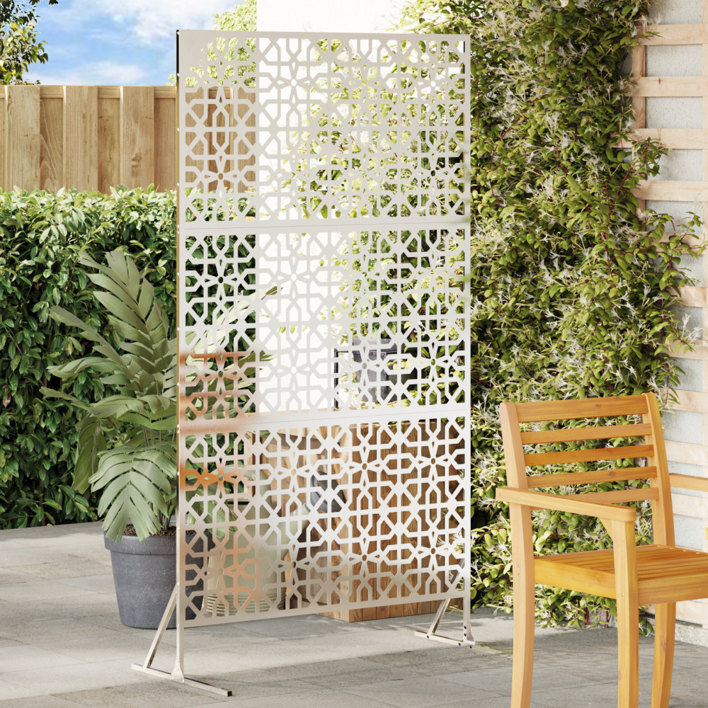 Produktbild för Avskärmningsskärm 100 x 50 x 180 cm Rostfritt stål Silver