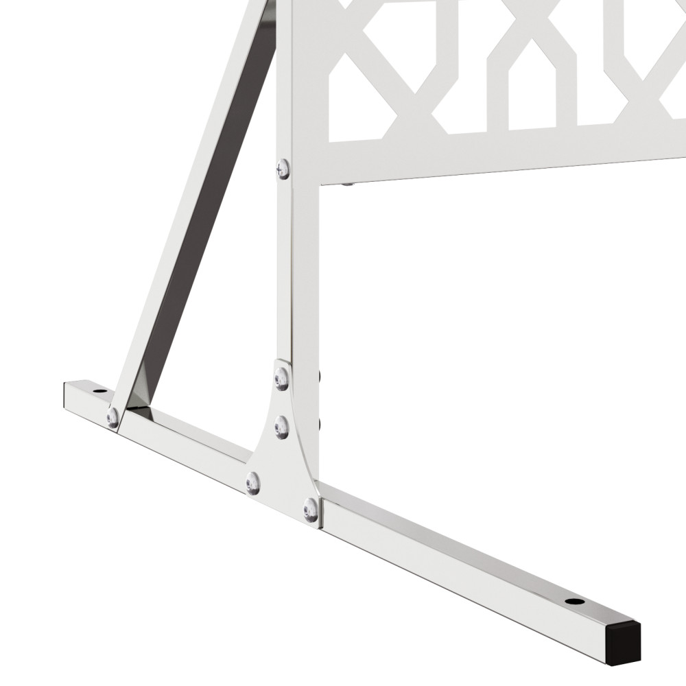 Produktbild för Avskärmningsskärm 100 x 50 x 180 cm Rostfritt stål Silver