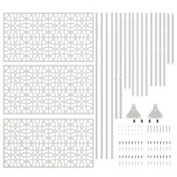 Produktbild för Avskärmningsskärm 100 x 50 x 180 cm Rostfritt stål Silver