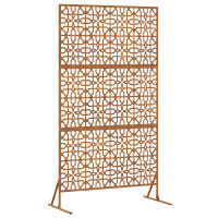 Produktbild för Avskärmningsskärm 100 x 50 x 180 cm Väderbeständig stål Rostig