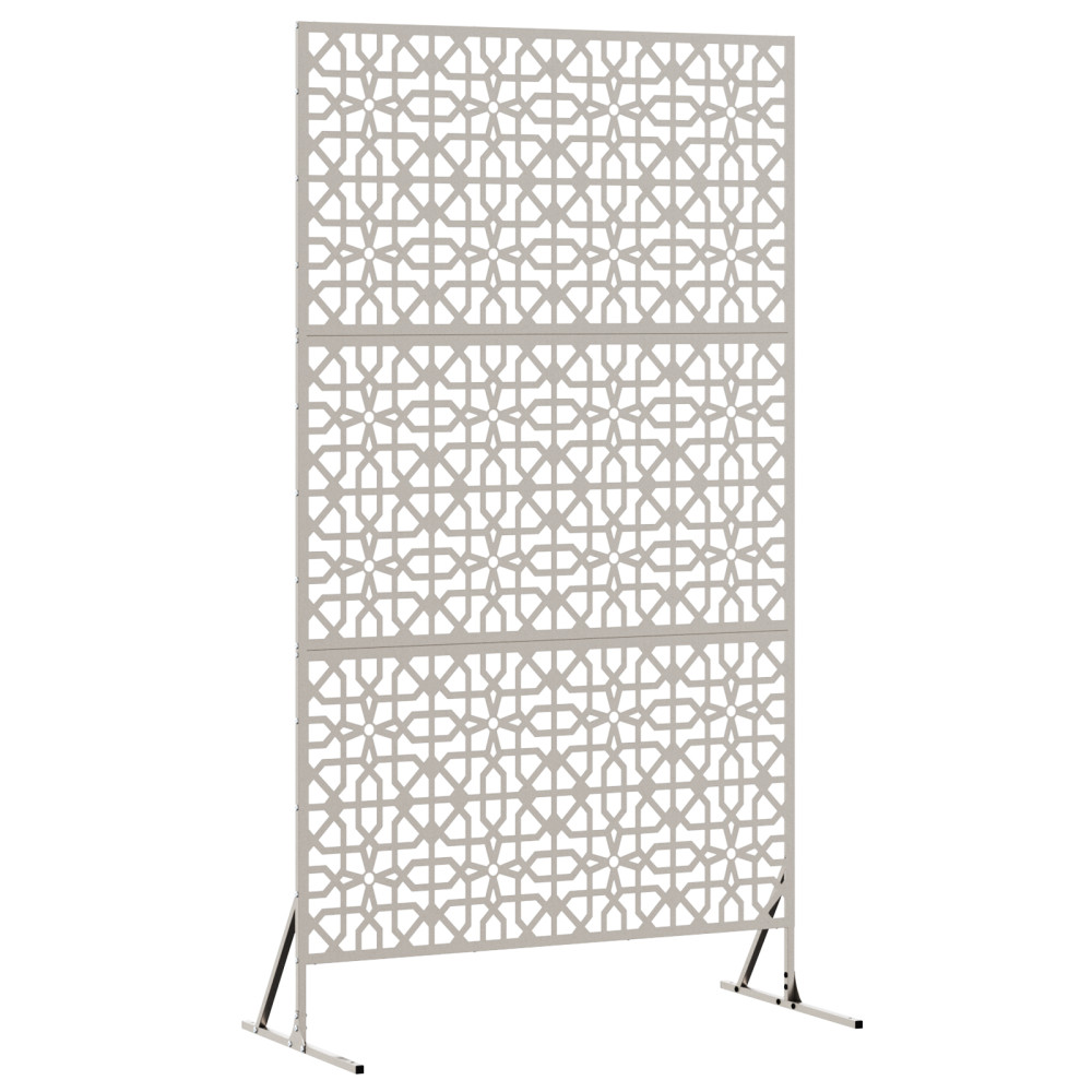 Produktbild för Avskärmningsskärm 100 x 50 x 180 cm Väderbeständig stål Rostig