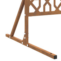 Produktbild för Avskärmningsskärm 100 x 50 x 180 cm Väderbeständig stål Rostig