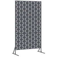 Produktbild för Avskärmningsskärm 100 x 50 x 180 cm Stål Antracit