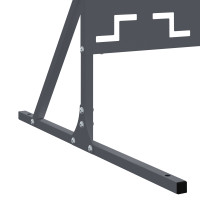 Produktbild för Avskärmningsskärm 100 x 50 x 180 cm Stål Antracit