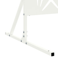 Produktbild för Avskärmningsskärm 100 x 50 x 180 cm Stål Vit