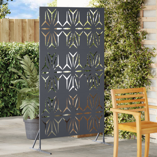 vidaXL Avskärmningsskärm 100 x 50 x 180 cm Stål Antracit