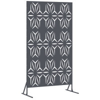 Produktbild för Avskärmningsskärm 100 x 50 x 180 cm Stål Antracit
