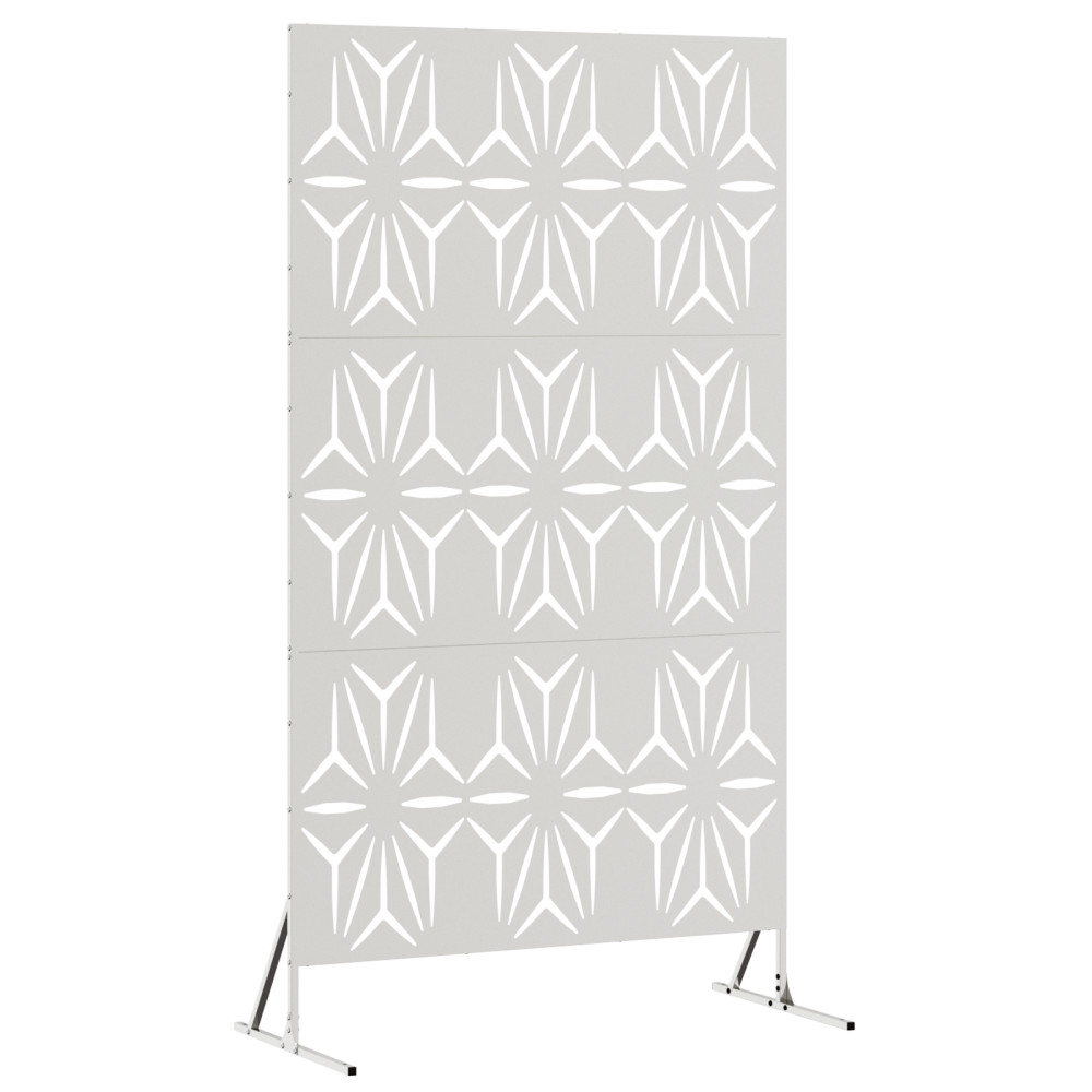 Produktbild för Avskärmningsskärm 100 x 50 x 180 cm Rostfritt stål Silver