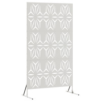 Produktbild för Avskärmningsskärm 100 x 50 x 180 cm Rostfritt stål Silver