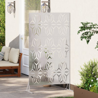 Produktbild för Avskärmningsskärm 100 x 50 x 180 cm Rostfritt stål Silver