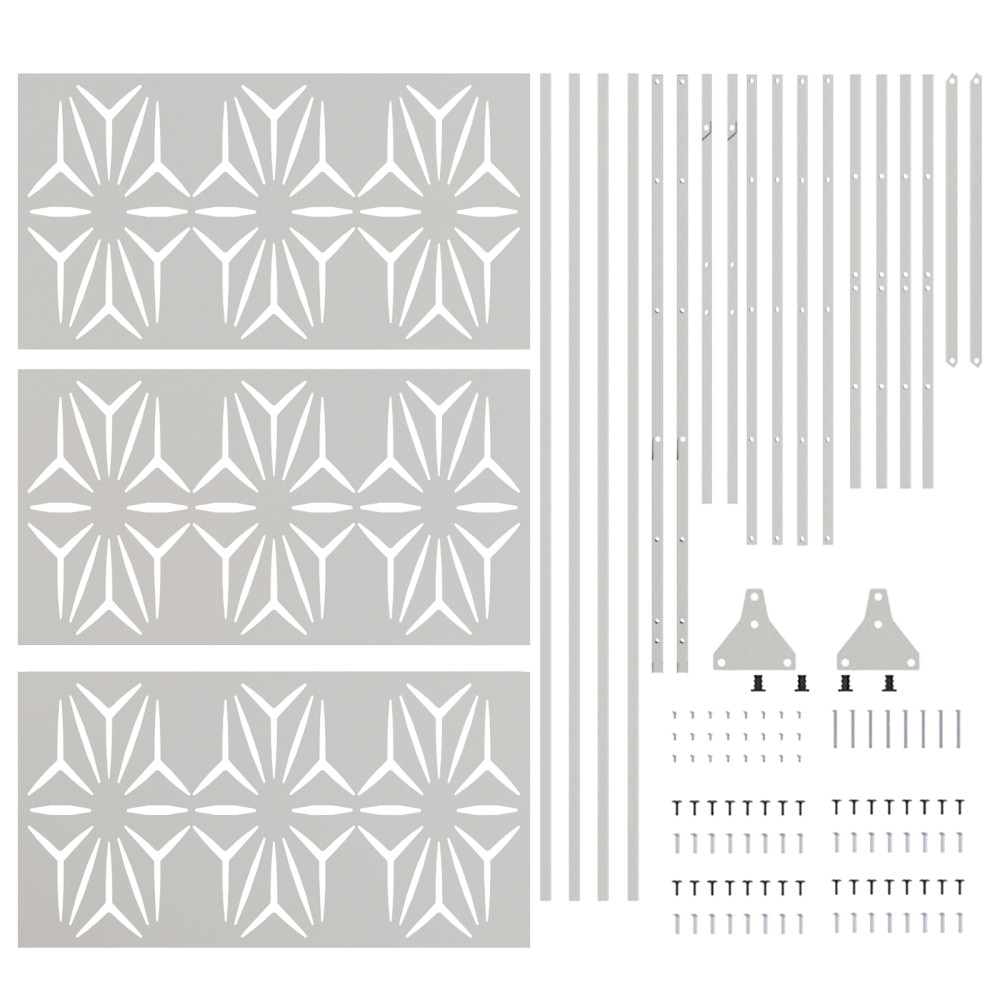 Produktbild för Avskärmningsskärm 100 x 50 x 180 cm Rostfritt stål Silver