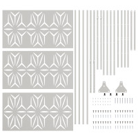Produktbild för Avskärmningsskärm 100 x 50 x 180 cm Rostfritt stål Silver